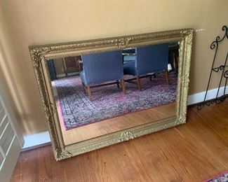 Wonderful gold frame heavy mirror. 