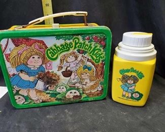 Cabbage Patch Kids Vintage Metal Lunchbox with Thermos