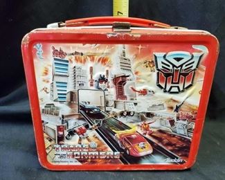 Vintage Metal Transformers Lunchbox