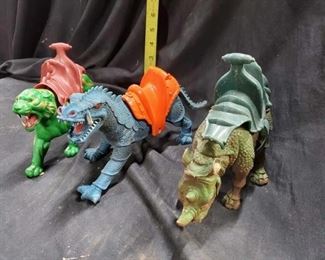Vintage He-Man Toy "mounts" for action figures. RARE!