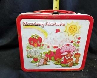 Vintage Metal Strawberry Shortcake Lunchbox
