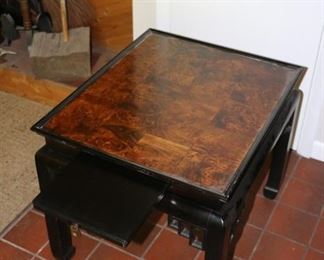 NEW Price-$75 (Original Price $100)-Vintage Ethan Allen Oriental Side Table            
22”W x 26”L x 22”H