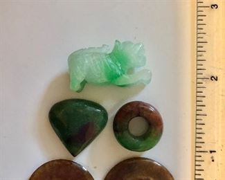 $50 Stone and jade pendants/items