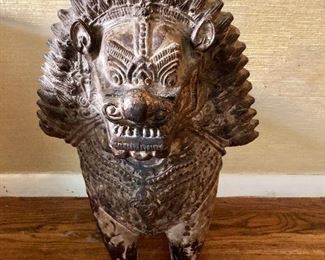 $195  Lion  stone figure.  22" H, 12" W, 13" D.  