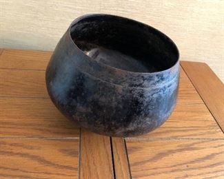 $60 Thai begging bowl (metal)  7" H, 10 " diam. 