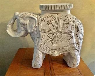 $95 Elephant stand.  25" W,  8" D, 21" H.