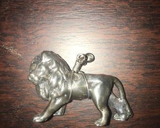 $50 Lion Sterling silver pendant  2 " Long  1.5" wide 