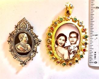 $45 King and Queen of Thailand plus King Rama pin