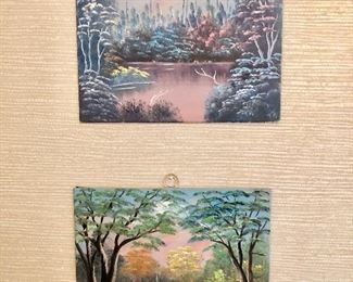 $45 Each 2 signed paintings 