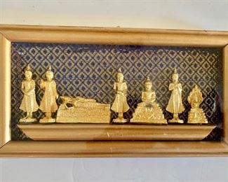 $45 Framed picture reclining Buddha scene 