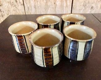 $40 Set of 5 ceramic cups 