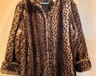 $60 Leopard style jacket Size Medium 
