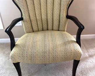 Antique channel back accent chair. Well constructed and sturdy 