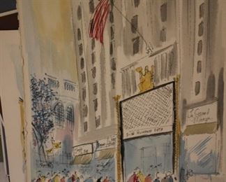 Joseph Barker (20thc NY) NYC watercolors