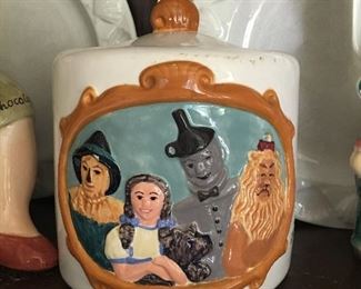 Hand painted Wizard of Oz cookie jar