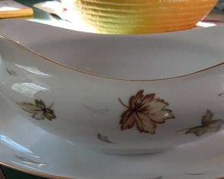 Gravy boat (part of a large set of dishes)