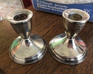 Silver Candle Holders