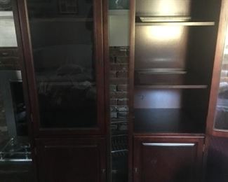 Cabinets that flank TV armoire or stand alone