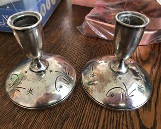 Silver Candle Holders