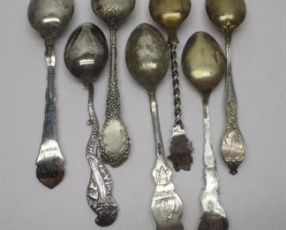 Sterling souvenir spoons