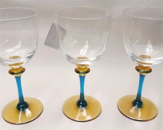 French glass goblets