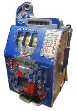 Nickel slot machine.  Works and pays out