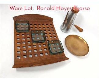 Lot 51 Mid Century Modern Table Ware Lot. Ronald Hayes Pearso