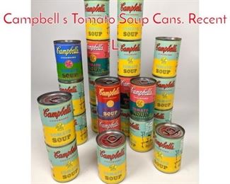 Lot 52 22pcs ANDY WARHOL Campbell s Tomato Soup Cans. Recent L