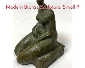 Lot 56 CHALLENGER Mid Century Modern Bronze Sculpture. Small P
