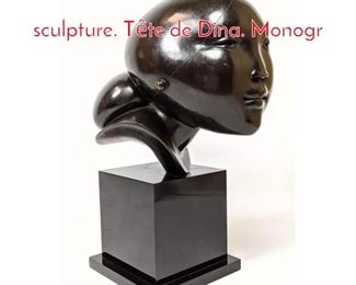 Lot 66 CORNELIUS ZITMAN Bronze sculpture. Tete de Dina. Monogr