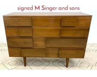 Lot 83 GIO PONTI small Low Chest signed M Singer and sons