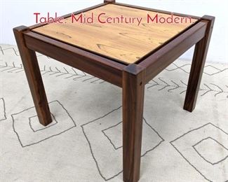 Lot 86 Rosewood Floating Top Side Table. Mid Century Modern.