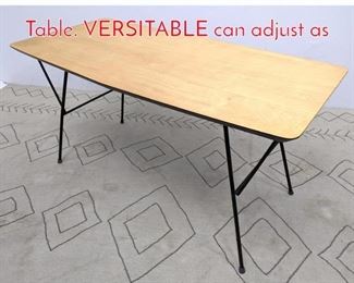 Lot 104 TEPPER MEYER Adjustable Table. VERSITABLE can adjust as