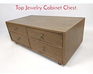 Lot 118 HARVEY PROBBER Dresser Top Jewelry Cabinet Chest.