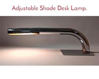 Lot 166 RAINBOW Modernist Chrome Adjustable Shade Desk Lamp. 