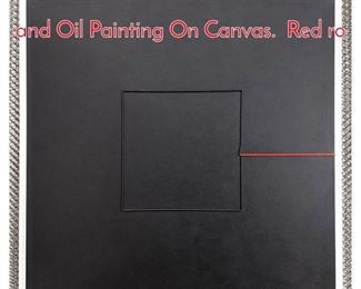 Lot 174 GEORGE DAMATO Wood and Oil Painting On Canvas. Red ro