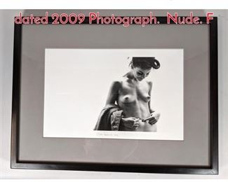 Lot 180 SAM HASKINS Signed and dated 2009 Photograph. Nude. F