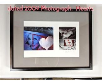 Lot 182 SAM HASKINS Signed and dated 2009 Photograph. Hearts.