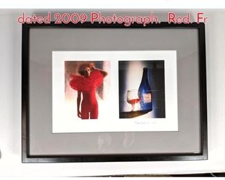 Lot 183 SAM HASKINS Signed and dated 2009 Photograph. Red. Fr