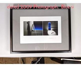 Lot 184 SAM HASKINS Signed and dated 2009 Photograph. Blue si