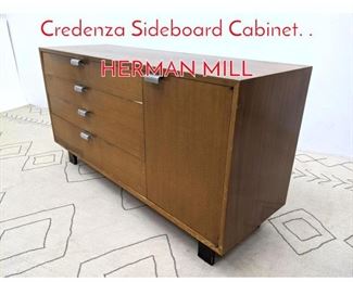 Lot 204 GEORGE NELSON Credenza Sideboard Cabinet. . HERMAN MILL