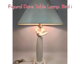 Lot 210 Decorator White Plaster Figural Dove Table Lamp. Bird i
