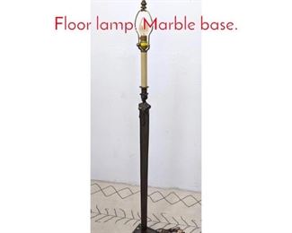 Lot 224 CHAPMAN figural bronze Floor lamp. Marble base.