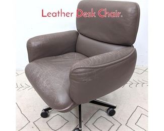 Lot 290 OTTO ZAPF KNOLL Leather Desk Chair.