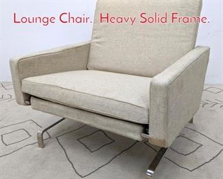 Lot 291 POUL KJAERHOLM Style Lounge Chair. Heavy Solid Frame. 
