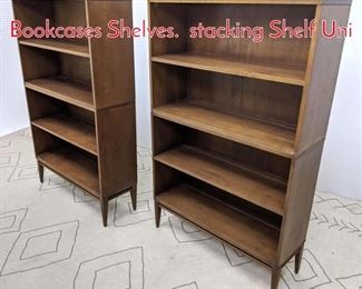 Lot 309 4pcs PAUL McCobb Bookcases Shelves. stacking Shelf Uni