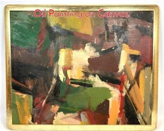 Lot 398 NICOLAS CARONE Abstract Oil Painting on Canvas. 