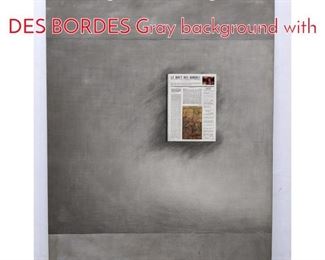 Lot 422 Lg Oil Painting LE BOUT DES BORDES Gray background with