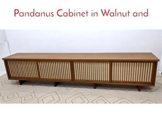 Lot 443 George Nakashima 4Door Pandanus Cabinet in Walnut and