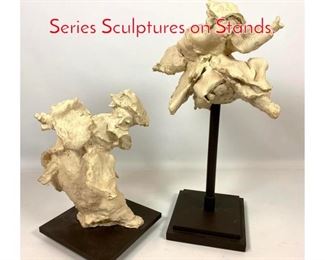 Lot 445 2pcs D. BRYCE 2019 Aerial Series Sculptures on Stands. 